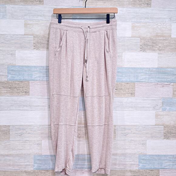 LOU & GREY Butter Soft Jogger Sweatpants Beige Casual Loungewear Womens Small - Picture 1 of 6